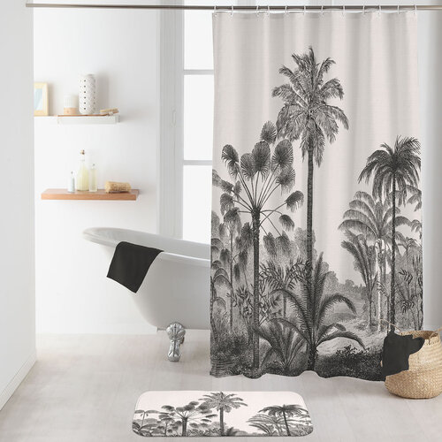 Rideau de douche 180x200 textile Cocoty