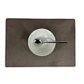Placemats Damasco Polyline Taupe MINIMALE BESTELEENHEID 12 STUKS