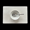 Placemats Damasco Polyline Wit MINIMALE BESTELEENHEID 12 STUKS