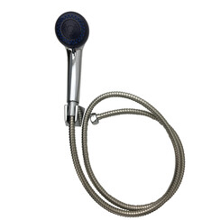 Shower head set - 3 functions including hose and mounting hook