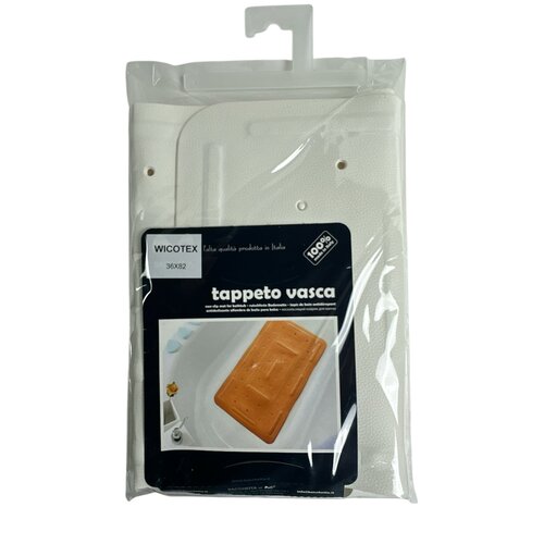 Badmat antislip - wit - voor in bad