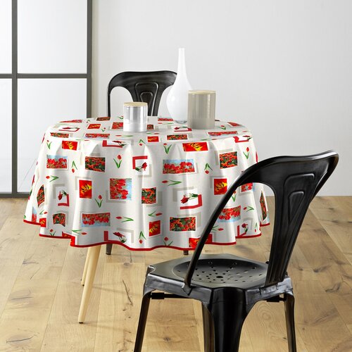 Tafelzeil fotoprint Tulpen Rond 160cm