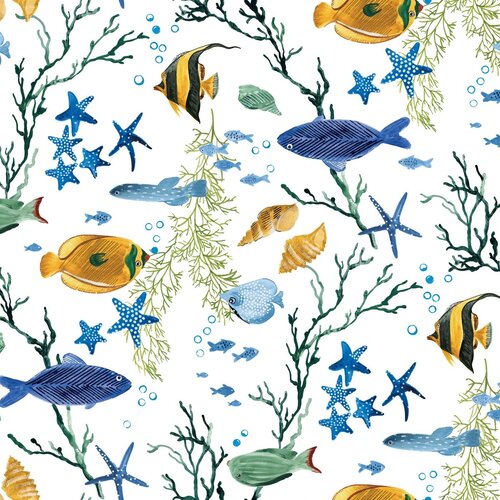 Toile cirée 4067-01 Poisson