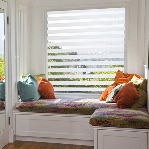 Fensterfolie Statik-Antidurchsicht Streifen 45cm x 2 Meter