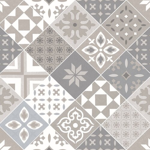 Wachstuch 4034-02 Mosaik Taupe