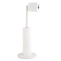 Porte-rouleau de toilette métal pivotant Blanc