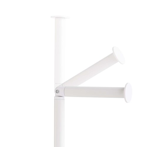 Toiletrolhouder metaal draaibaar Wit