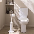 Toiletrolhouder metaal draaibaar Wit