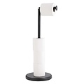 Toilettenpapierhalter Metall drehbar Schwarz