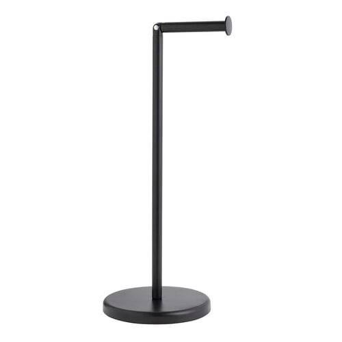 Metal swivel toilet roll holder, black. Available in packs of 6