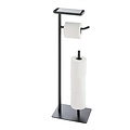 Toilettenpapierhalter Filano aus Metall, schwarz, bestellbar in 6er-Packungen
