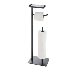 Toilettenpapierhalter Filano aus Metall, schwarz, bestellbar in 6er-Packungen