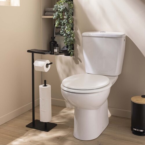 Toilettenpapierhalter Filano aus Metall, schwarz, bestellbar in 6er-Packungen
