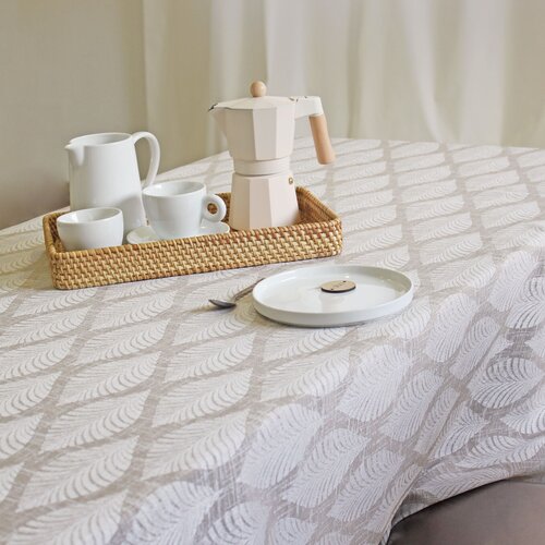 Coated Table Linen Camille Taupe