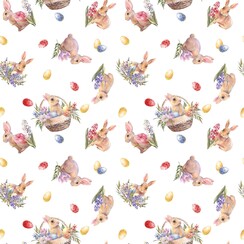 Beschichtetes Tischtextil Osterhase