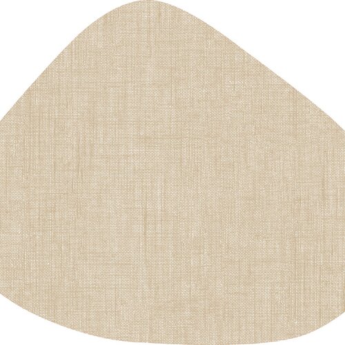 Placemats Luxx curved Zand MINIMALE BESTELEENHEID 12 STUKS
