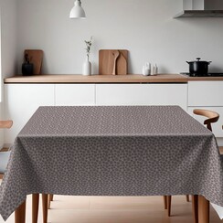 Tablecloth Dots Taupe