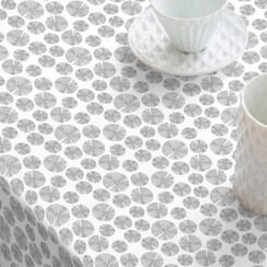 Oilcloth Dots Silver