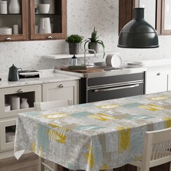 Oilcloth Botanic Yellow
