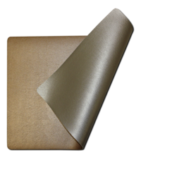 Tischsets aus Kunstleder – Kupfer-Silber