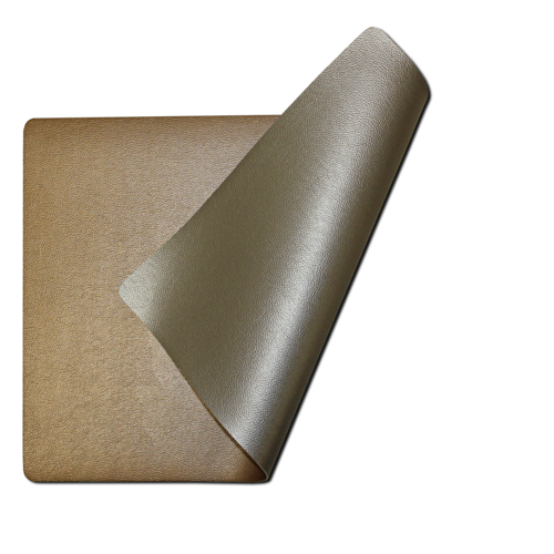 Faux leather placemats – copper and silver Moon, double-sided