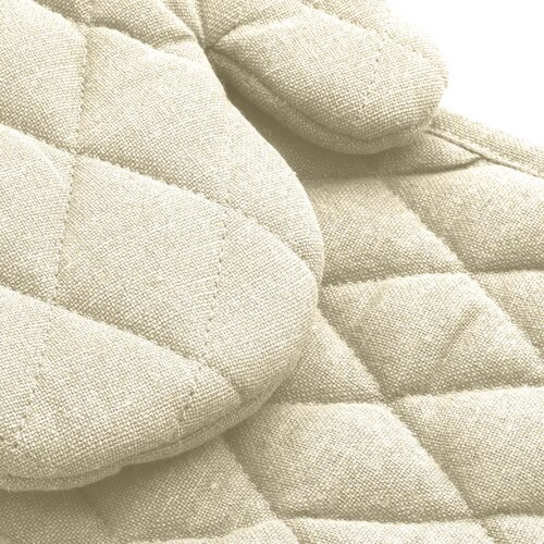 Wicotex Oven glove 30x18cm plus pot holder 19x19cm, beige. Available in packs of 6
