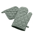 Wicotex Topflappen 30 x 18 cm plus Topflappen 19 x 19 cm, Farbe: Mint, bestellbar in 6er-Packungen