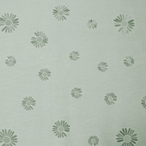 Polyline Hanoi Moss Green Table Linen 20-meter roll