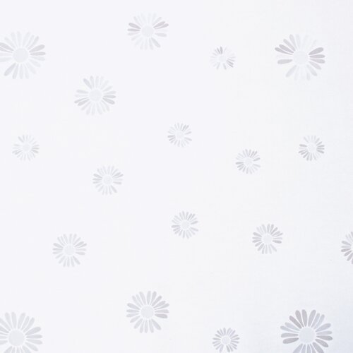 Tafeltextiel Polyline Hanoi Wit - 20 meter rol