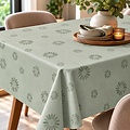 Polyline Hanoi Moss Green Table Linen 20-meter roll