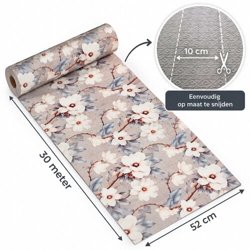 Tapis de cuisine en rouleau 52cm x 30m Marco Beige – Antidérapant