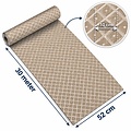 Keukenloper op rol 52cm x 30 meter Martina Beige – Antislip