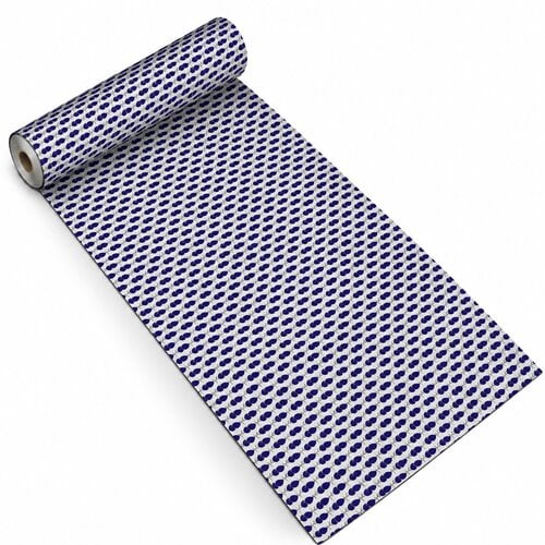 Tapis de cuisine en rouleau 52cm x 30m Poissons bleu – Antidérapant