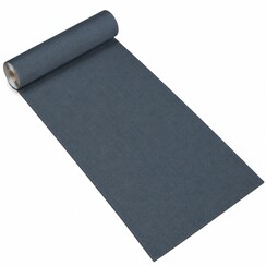 Tapis de cuisine aspect lin anthracite 52cm
