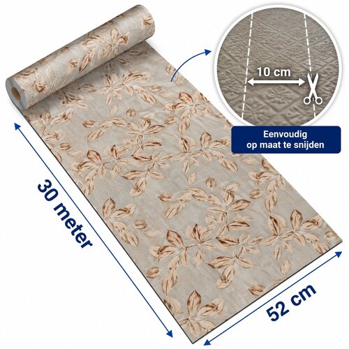 Kitchen runner on a roll 52 cm x 30 m Sandy Grey – Non-slip