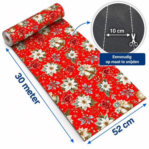 Küchenläufer auf Rolle 52 cm x 30 m Weihnachten Mirenel – Rutschfest