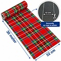Küchenläufer auf Rolle 52 cm x 30 m Weihnachten Schottenkaro – Rutschfest
