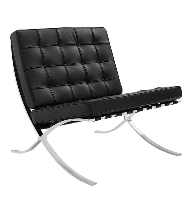 Dimehouse Expo Fauteuil Noir Design - Cuir