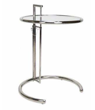 Dimehouse Taffy Table D'Appoint Ø51 cm Moderne - Chromé