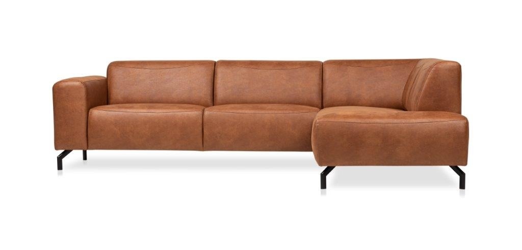 Canapé en cuir avec couche de tête de vache, meuble moderne simple