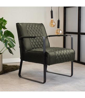 Peter Fauteuil Industriel Vert