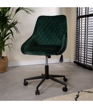 Dimehouse Emily Chaise De Bureau Industrielle Velours