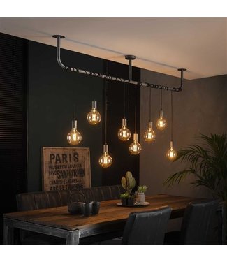 Willow Suspension Industrielle 8 Lampes