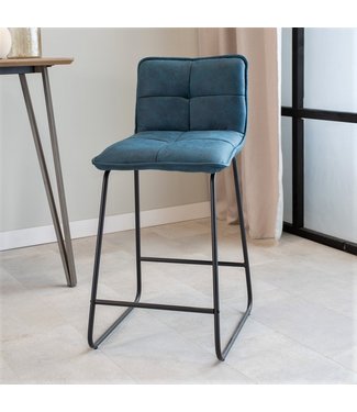 Dimehouse Jelle Tabouret De Bar Industriel Turquoise