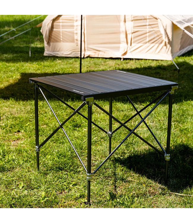 Table de camping pliable en aluminium 72x65x51cm