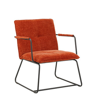 Fauteuil Hailey koper chenille