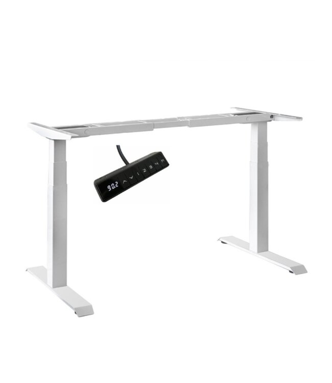 Elektrisch verstelbaar zit-sta bureau frame wit
