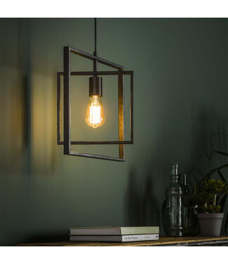 Industriële hanglamp Kody square metaal