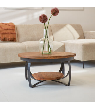 Oxis Table basse ronde bois de mangue Ø70 cm