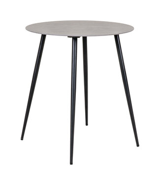 Lova Table basse aspect marbre anthracite Ø60 cm